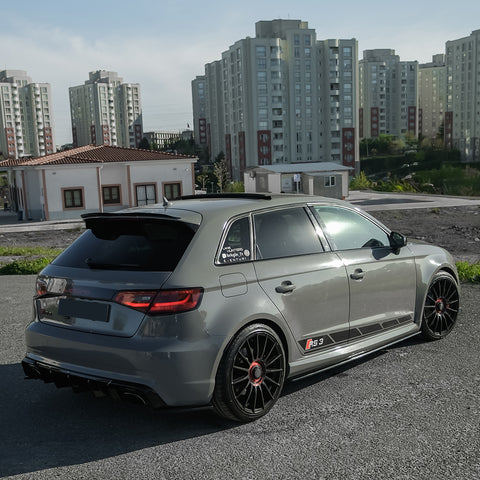 Rear Side Splitters AUDI RS3 8V Sportback 2015-2016 v2