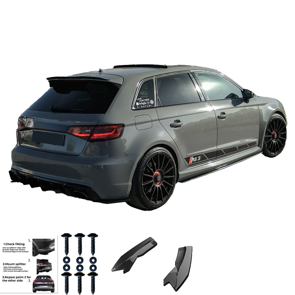 Rear Side Splitters AUDI RS3