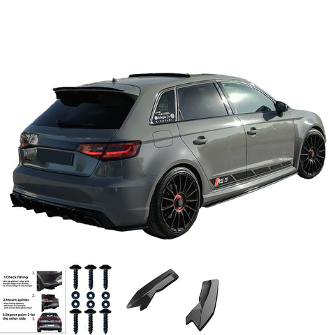 Rear Side Splitters AUDI RS3