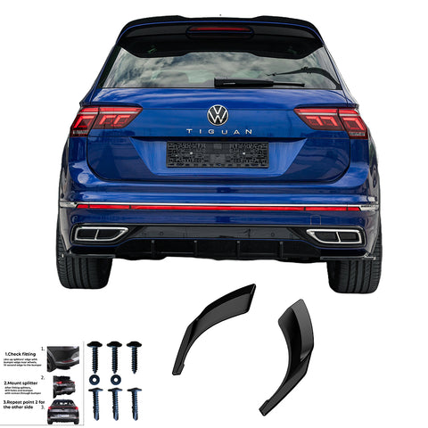 Hinten Splitter VW Tiguan R-Line Mk2 Facelift 2020-2024