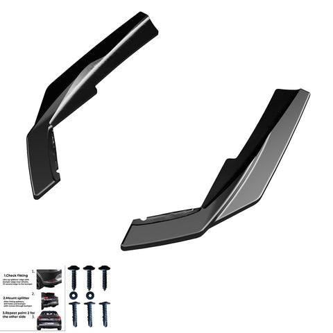 Rear Side Splitters BMW 3 Series M-Pack G20/G21 Facelift 2022+