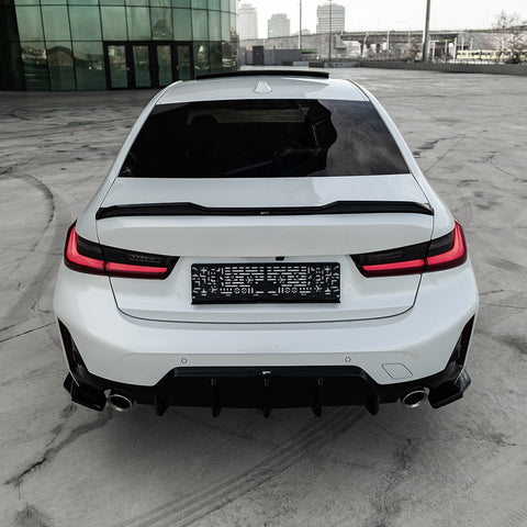 Rear Side Splitters compatible with BMW 3 Series M-Pack G20/G21 Facelift 2022+