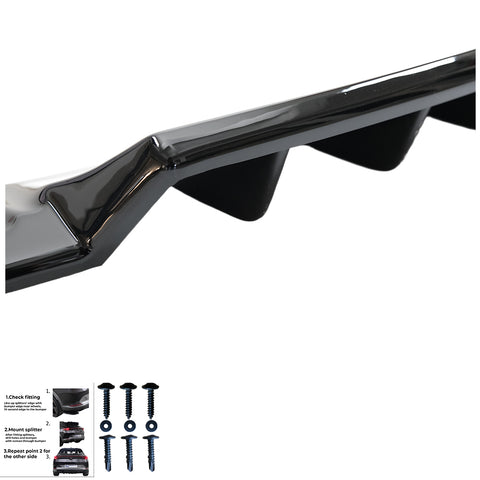 Rear Center Splitters AUDI Q5