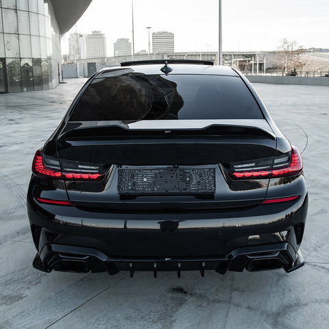 Hinten Splitter kompatibel mit BMW 3er M-Paket G20/G21 2018-2022