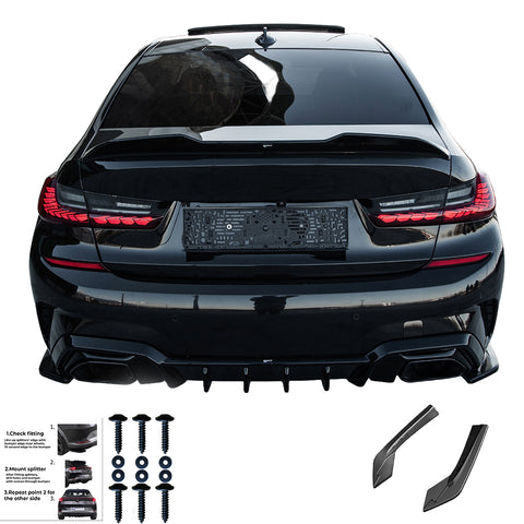 Rear Side Splitters BMW 3 Series