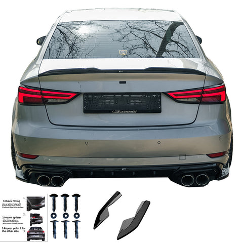 Rear Side Splitters AUDI A3