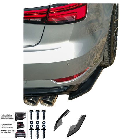 Rear Side Splitters AUDI A3