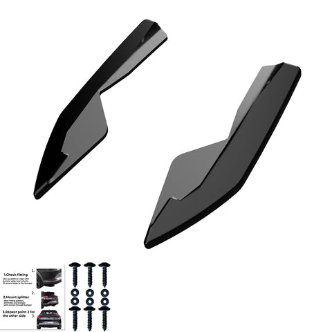 Rear Side Splitters AUDI A3