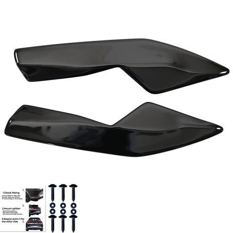 Rear Side Splitters AUDI A3