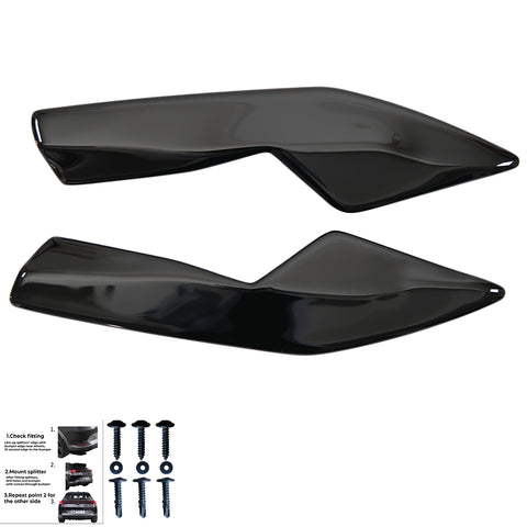 Rear Side Splitters AUDI A3