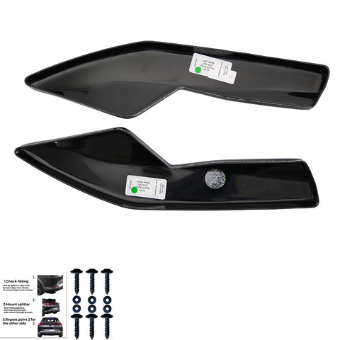 Rear Side Splitters AUDI A3