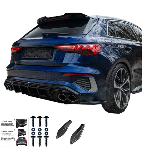 Rear Side Splitters AUDI S3