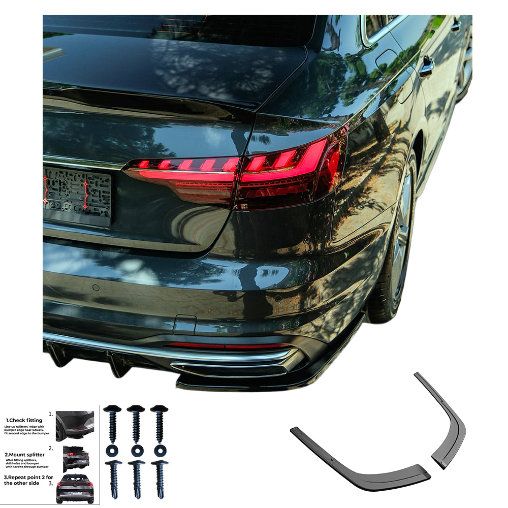 Rear Side Splitters AUDI A4