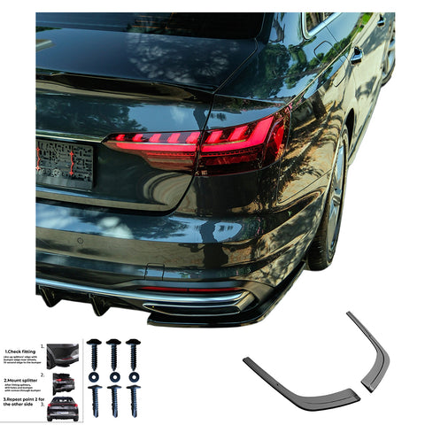 Rear Side Splitters AUDI A4