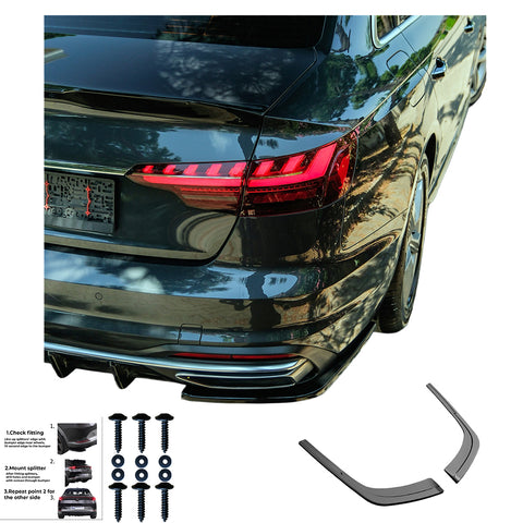 Rear Side Splitters AUDI A4