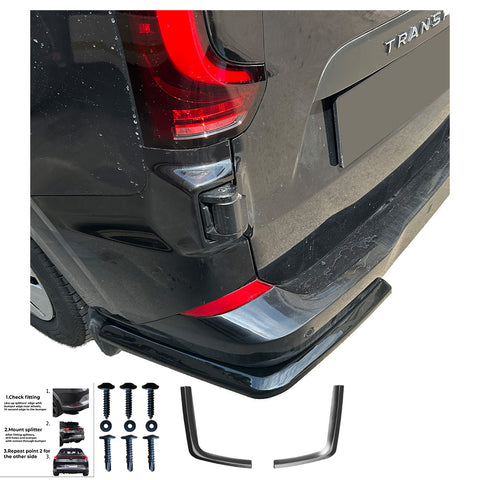 Rear Side Splitters VW Transporter T7 2024+ / FORD Transit Custom Mk2 2023+ - ONEWAY Automotive GmbH