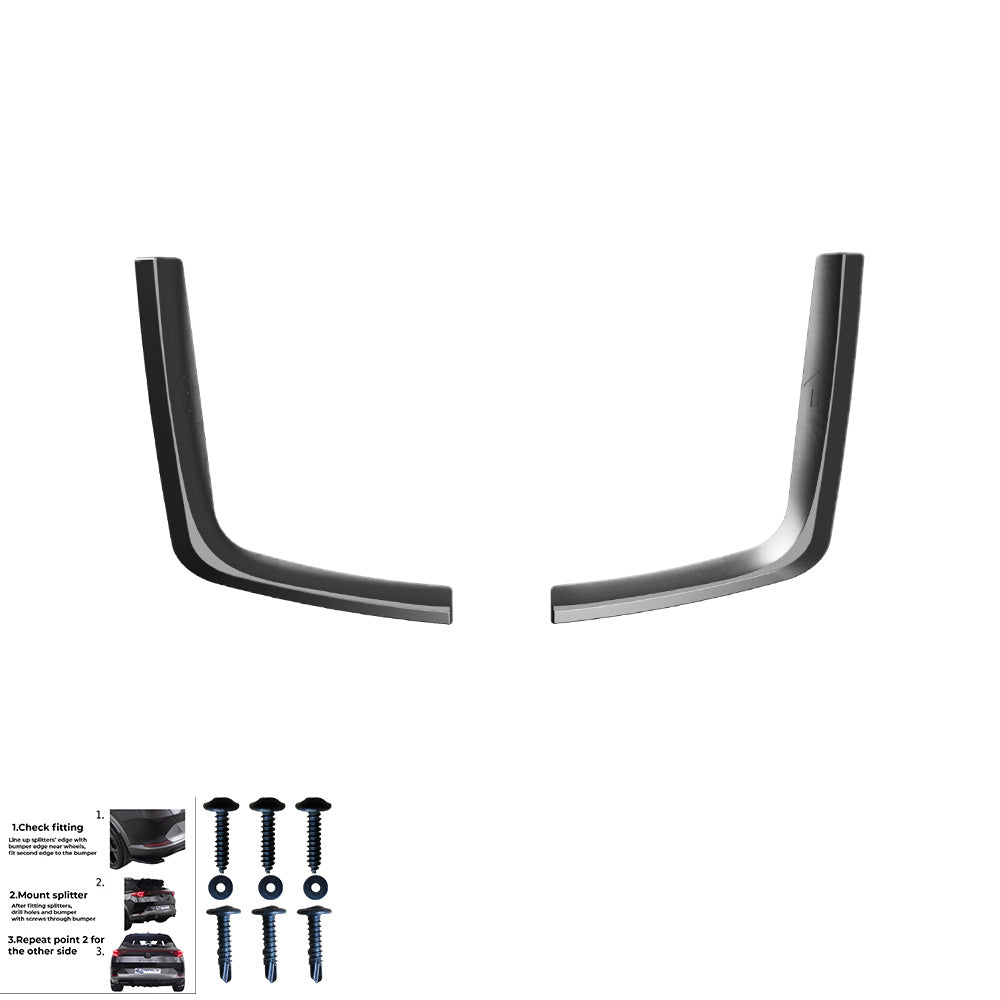 Rear Side Splitters VW Transporter T7 2024+ / FORD Transit Custom Mk2 2023+ - ONEWAY Automotive GmbH