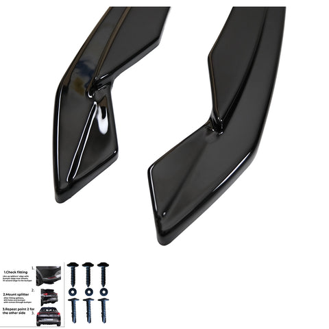 Rear Side Splitters AUDI S3