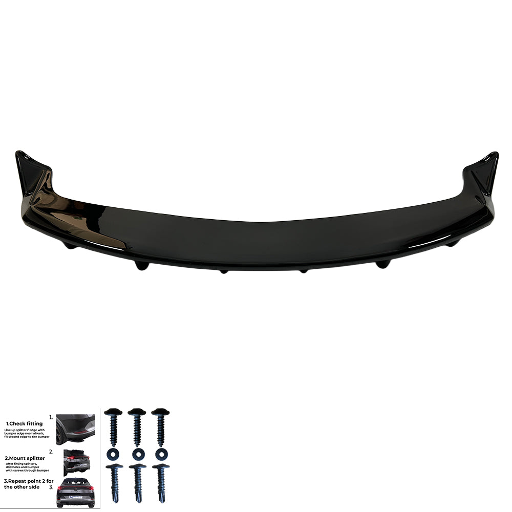 Rear Center Splitters TESLA Model Y