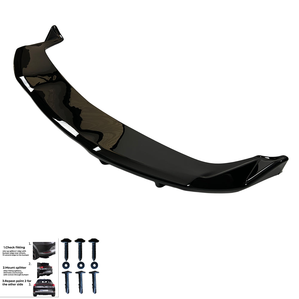 Rear Center Splitters TESLA Model Y