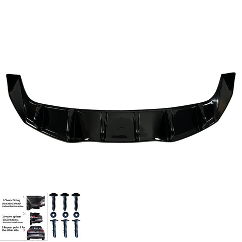 Rear Center Splitters TESLA Model Y