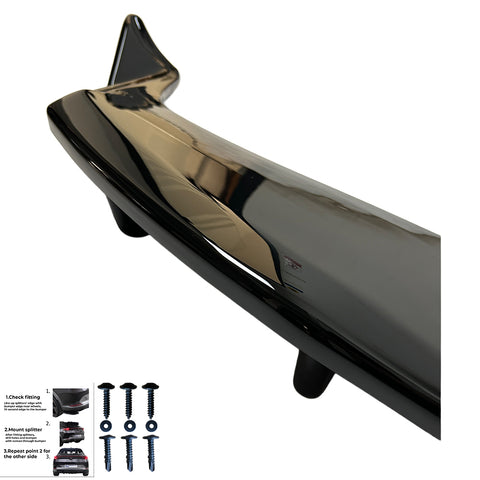 Rear Center Splitters TESLA Model Y