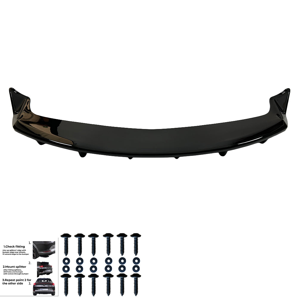 Rear Center Splitters TESLA Model Y