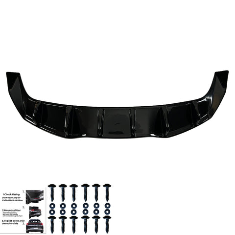 Rear Center Splitters TESLA Model Y