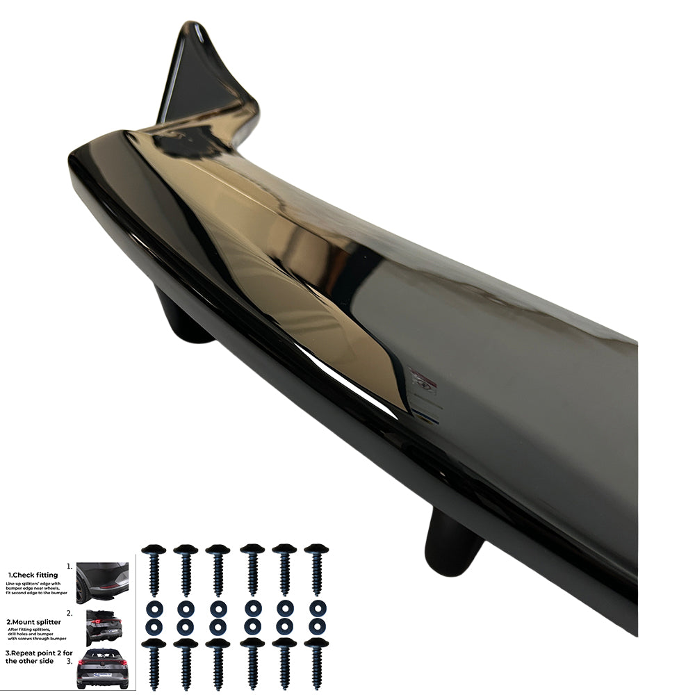 Rear Center Splitters TESLA Model Y