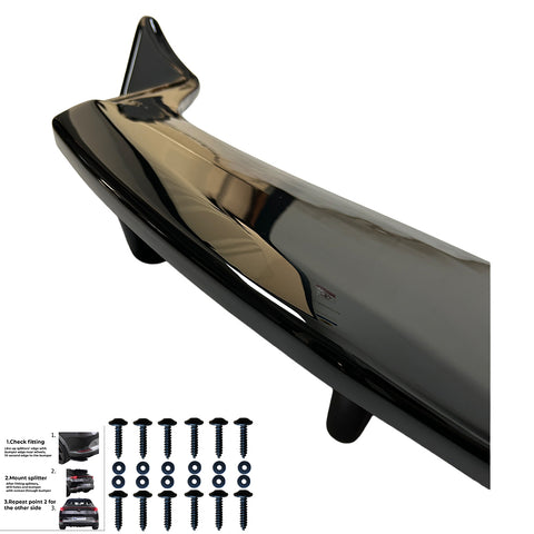 Rear Center Splitters TESLA Model Y