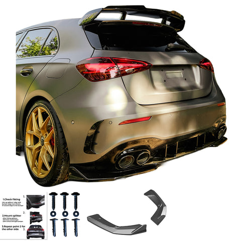 Rear Side Splitters MERCEDES A Class