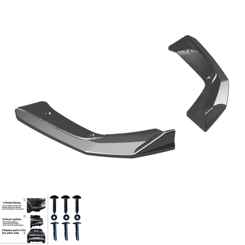 Rear Side Splitters MERCEDES A Class