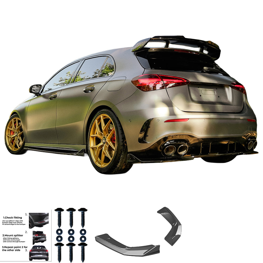 Rear Side Splitters MERCEDES A Class