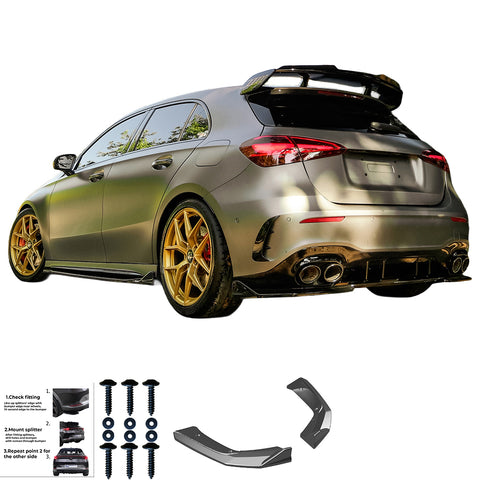 Rear Side Splitters MERCEDES A Class