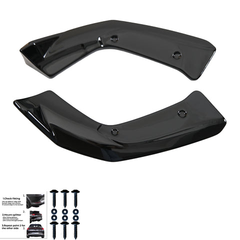 Rear Side Splitters MERCEDES A Class