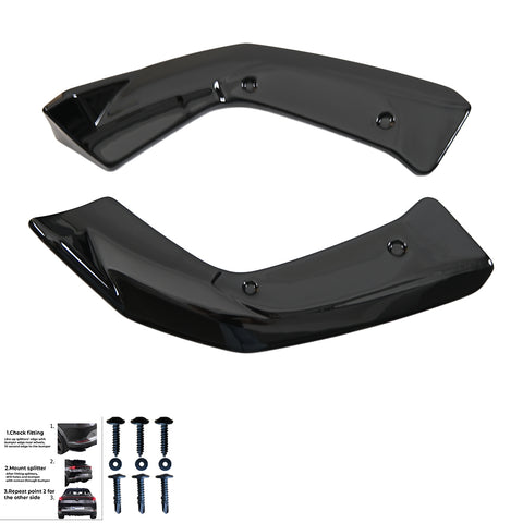 Hinten Splitter kompatibel mit MERCEDES A Class A45 S Aero Pack W177 / W177 Facelift 2019+