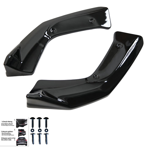 Hinten Splitter kompatibel mit MERCEDES A Class A45 S Aero Pack W177 / W177 Facelift 2019+