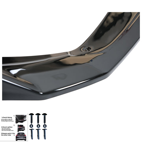Hinten Splitter kompatibel mit MERCEDES A Class A45 S Aero Pack W177 / W177 Facelift 2019+