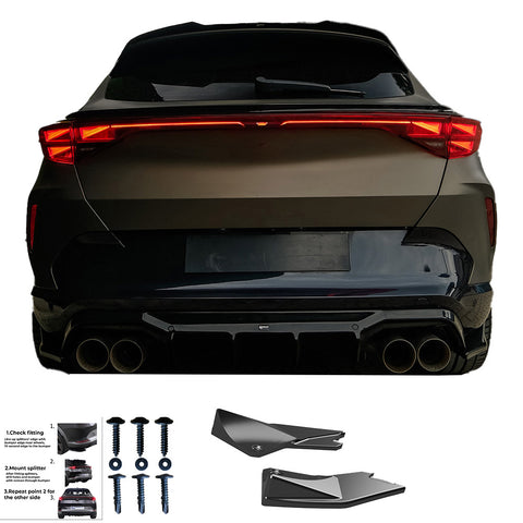 Splitters laterales traseros Compatible con CUPRA Formentor 2020+ v3