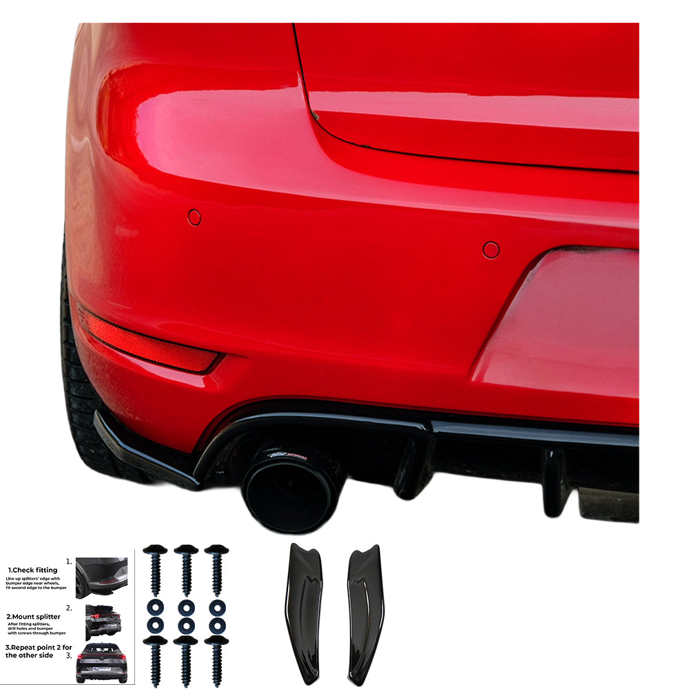 Rear Side Splitters VW VOLKSWAGEN Golf