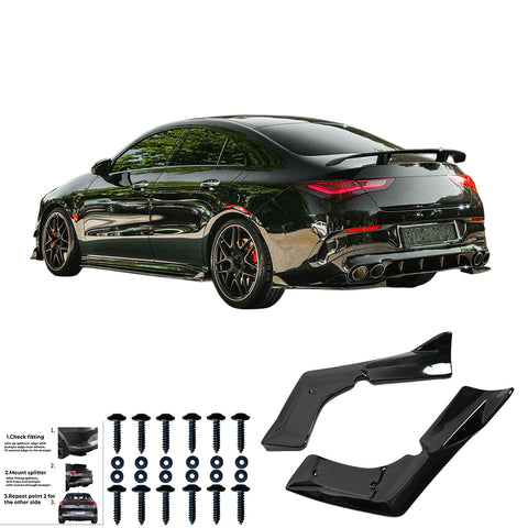 Rear Side Splitters MERCEDES CLA35/CLA45