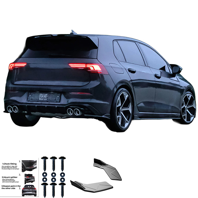 Rear Side Splitters VW VOLKSWAGEN Golf