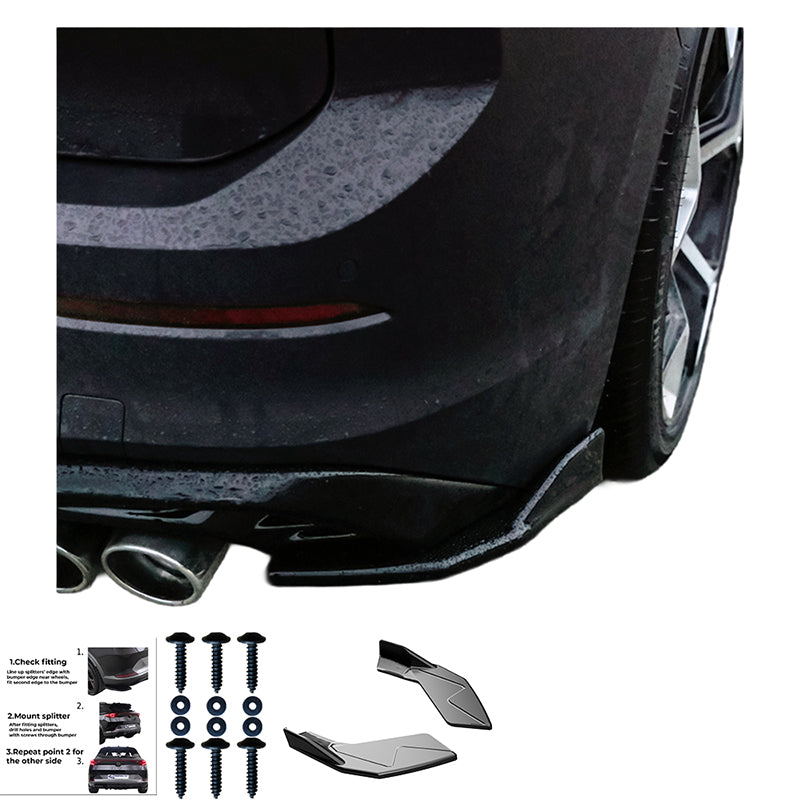 Rear Side Splitters VW VOLKSWAGEN Golf