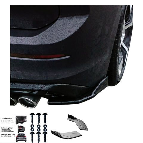 Rear Side Splitters VW VOLKSWAGEN Golf
