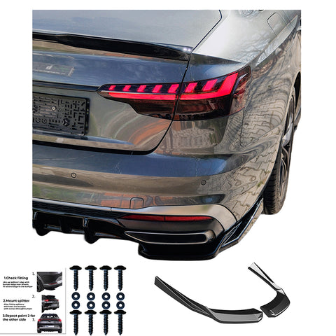 Rear Side Splitters AUDI A4 S-Line