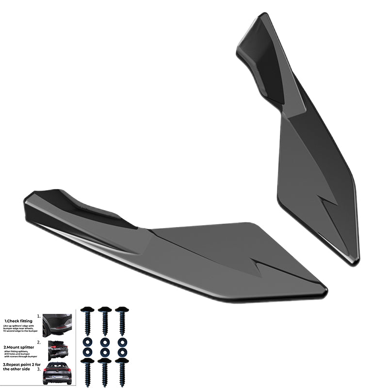 Rear Side Splitters AUDI A3