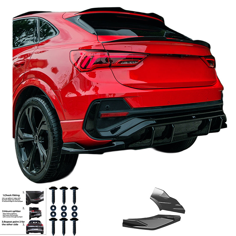 Rear Side Splitters AUDI Q3