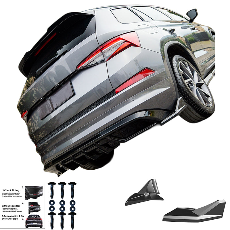 Rear Side Splitters SKODA Kodiaq