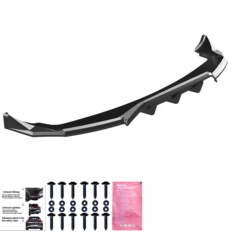 Rear Center Splitters TESLA Model Y