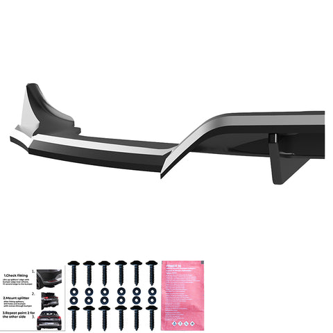 Rear Center Splitters TESLA Model Y